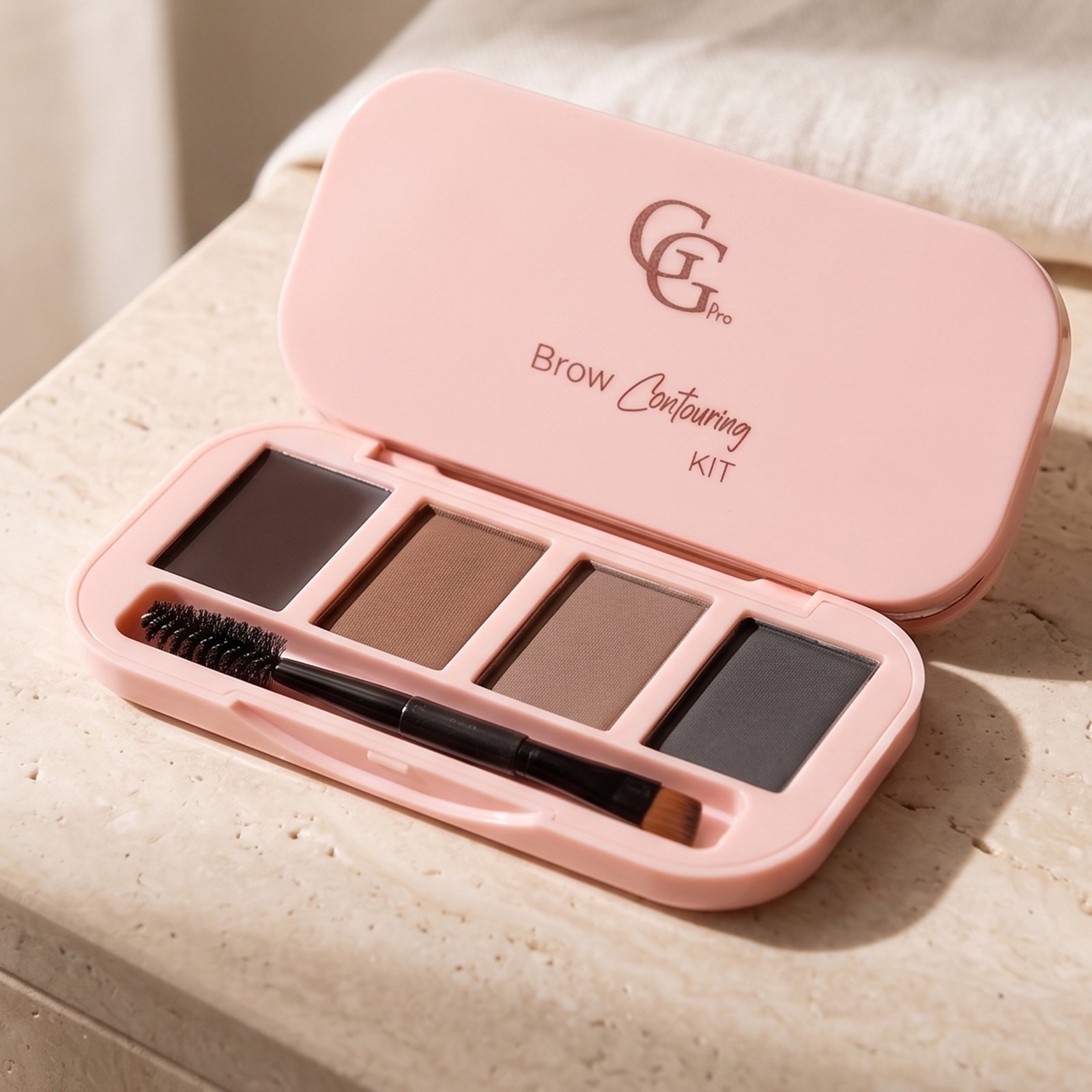 Gorgeous Girl Brow Contouring Eye Brow Kit with Dual Side Brush - Image 2