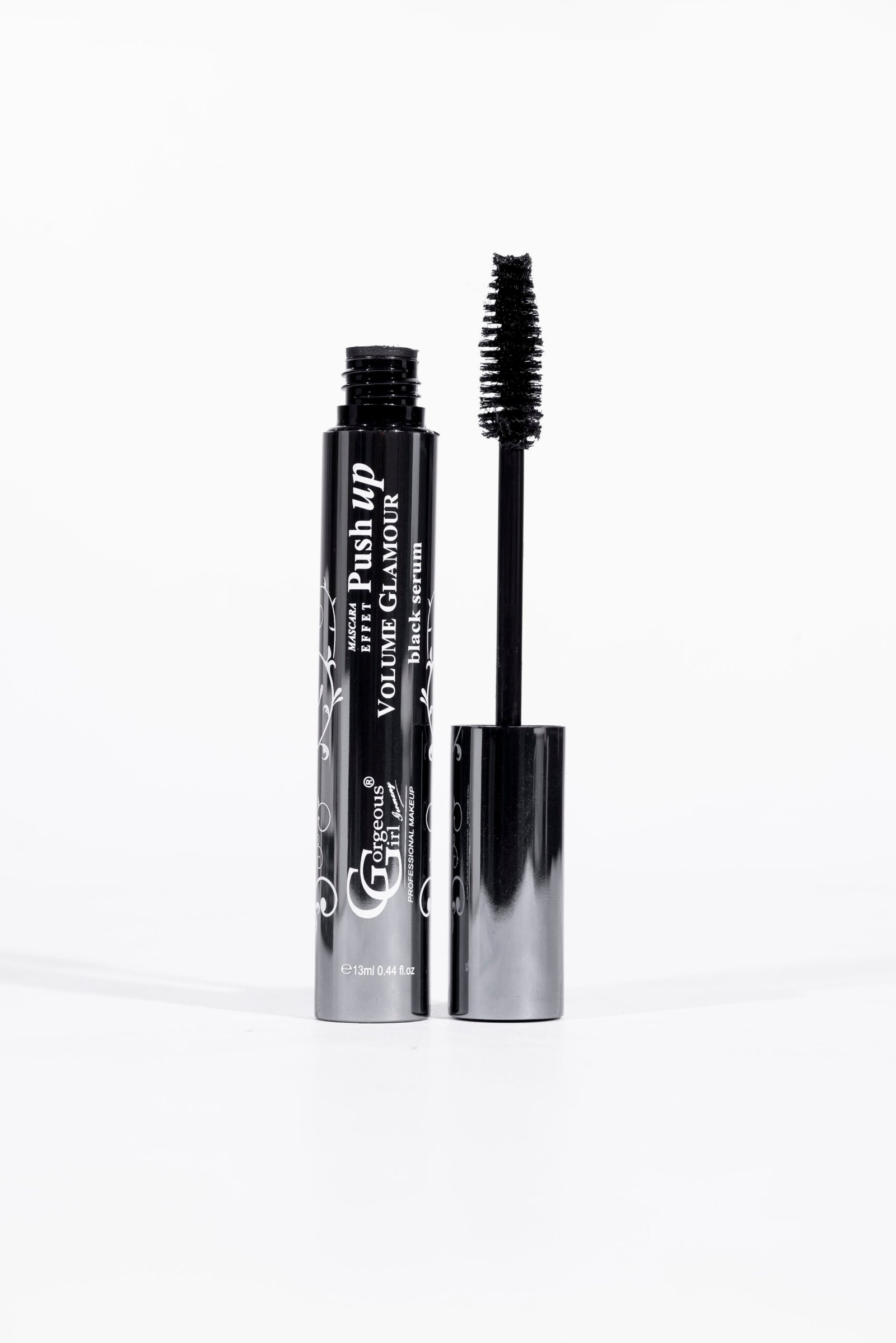 Gorgeous Girl Push Up Volume Glamour Smudge Proof Mascara for Women, Black